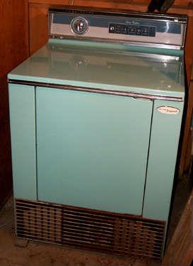 1950's turquoise dryer (more vibrant color than photo shows)