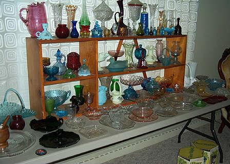 Assorted glassware - Fenton, Westmoreland, Depression, Imperial, etc...