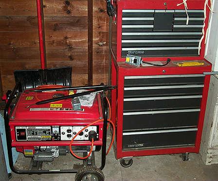 King Craft 6000 watt Generator & Craftsman Tool Chest