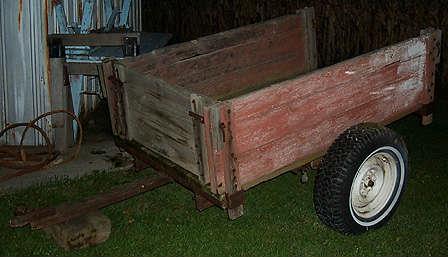 Approx. 4' x 6' wood trailer