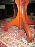 CLOSE UP BOTTOM VIEW OF THIS JOSEPH MEEKS CIRCA 1850'S MAHOGANY MARBLE TOP PARLOR TABLE