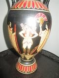 CLOSE UP VIEW OF GRECIAN CUSTOM VASE URN