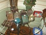 RARE COLLECTION OF ANTIQUE METAL BANKS 