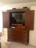 Baker Armoire Open - (Sorry Flat Screen TV is not for sale)