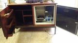 Interior - Rosewood bar/refridgerator