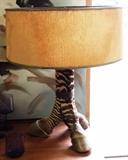 vintage zebra leg lamp