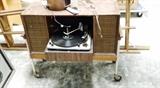 vintage stereo and cart