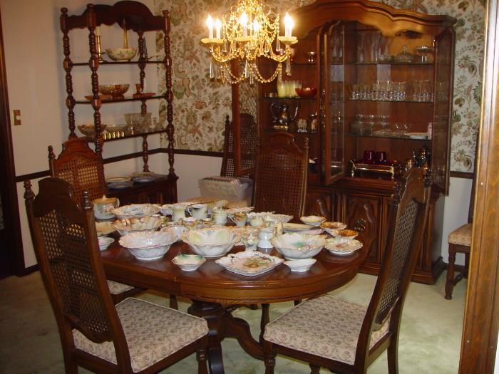 Thomasville Dining Set, Ethan Allen Etegere, R.S. Prussia
