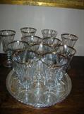 GOLD RIM WINE GLASSES