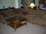 SECTIONAL & LARGE COFFEE TABLE