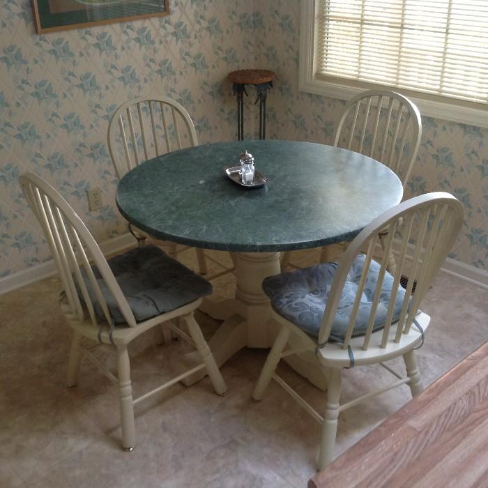 Pedestal Table / 4 Chairs $ 100.00