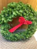 Christmas wreath with lights