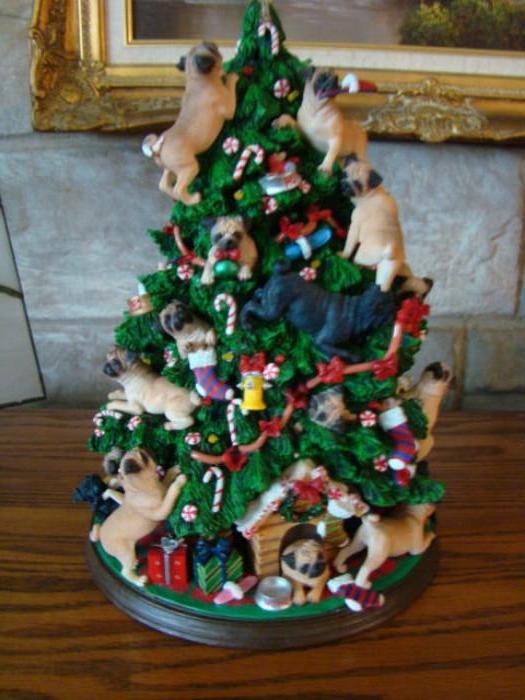 Pug Christmas Tree