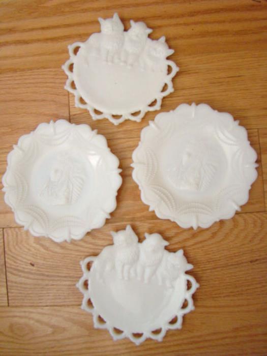 Westmoreland Milkglass Plates