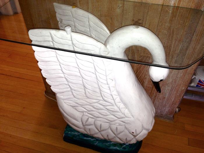 Swan base console table