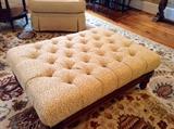Tufted ottoman (animal print) by Kincaid