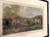 Pair of framed colored engravings