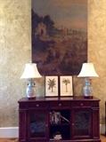 Charleston Square by Broyhill console table/display cabinet/bookcase