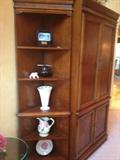 TV Console with Corner Shelves