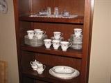 Noritake service for 8 plus platter, serving bowl, sugar and creamer
