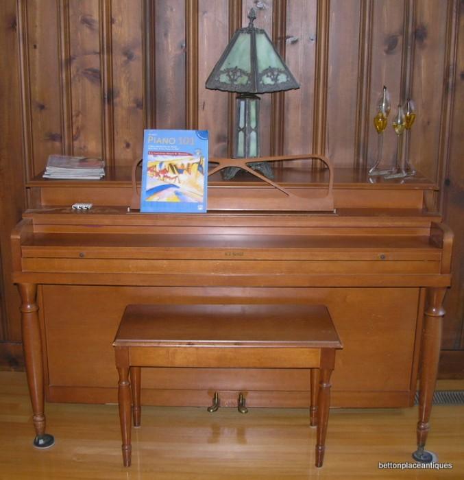  Gould Piano, Stool & Music