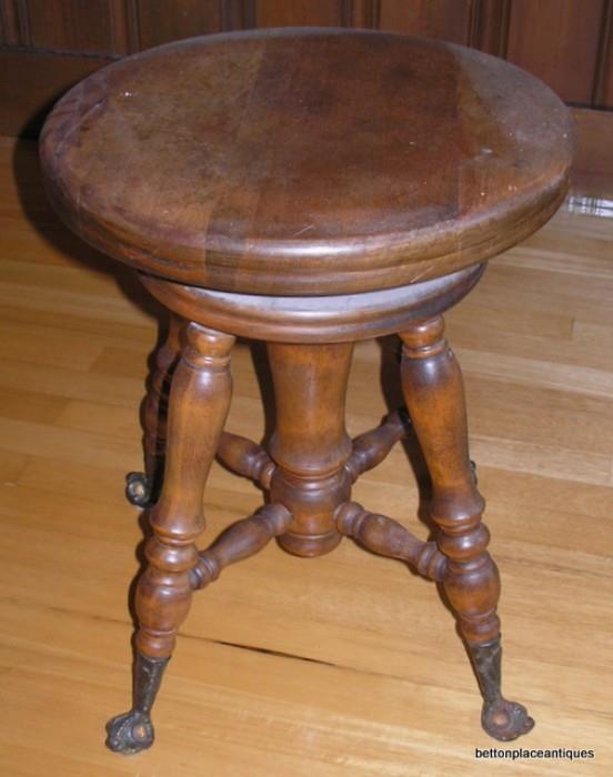 Antique Piano stool