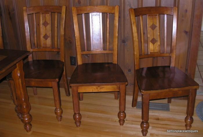 6 matching chairs