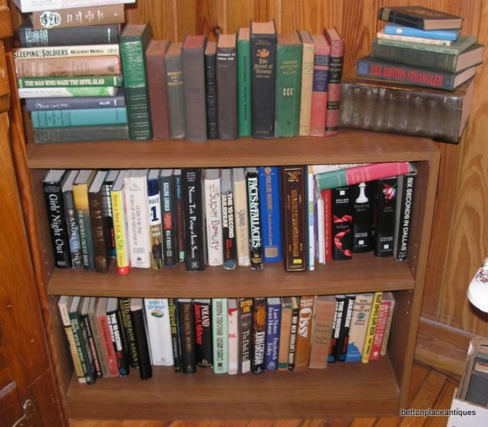 Bookcase and many books