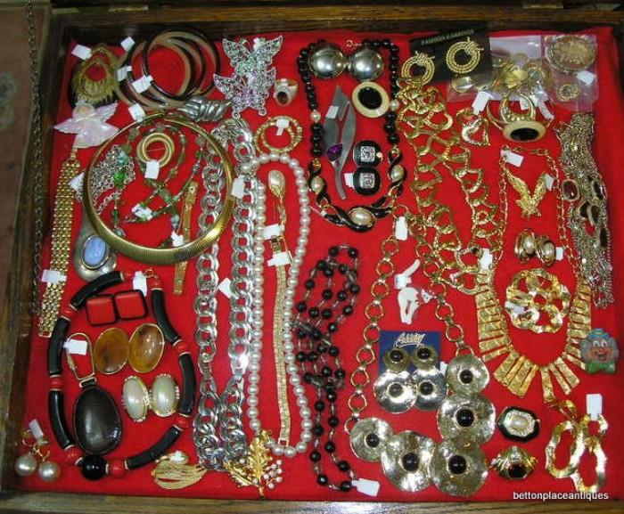 Some of the costume jewelry in this estate