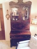 Empire Flame mahogany secretary