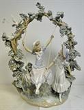 Lladro "girls in the swing"