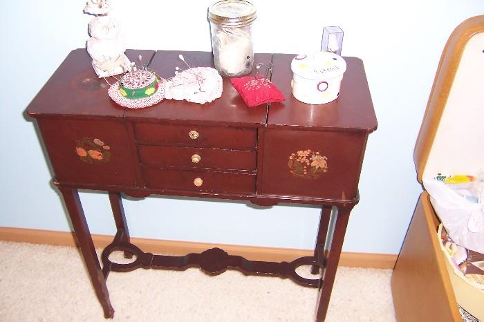 Vintage sewing cabinet 
