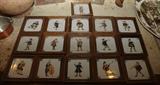 LARGE COLLECTION [16] OF FRAMED DUTCH DELFT POLYCHROME OCCUPATIONAL TILES