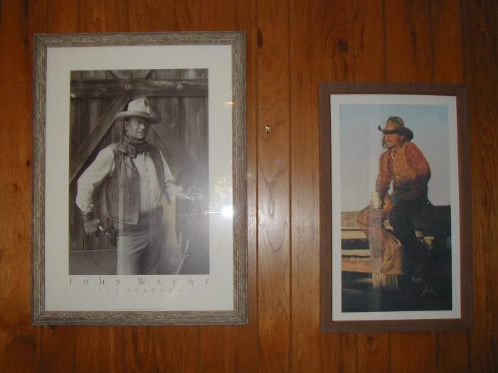 A sample of western pictures available throughout the house