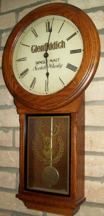 Vintage advertising wall clock.