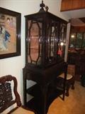 Chinese Chippendale Stlye, Mahogany Display Cabinet.