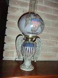 American Ceramic Eagle Lamp