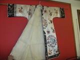 Chinese Embroidered Silk Robe lined with Fur