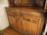French Country Buffet  Sideboard, Hand carved