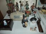 Decorated Laquer Box, Foot Warmer, Doll head, Figurines, etc.