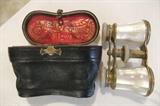 Mother of pearl Opera Glasses & Case