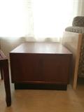 Mid Century Danish Modern Teak Cube Cabinet/End Table
