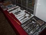 Very nice flatware including large Towle silverplate set.
