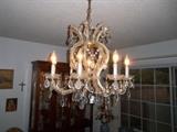 Gorgeous large Italian crystal chandelier.