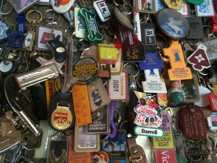 Small sampling of the key chain collection