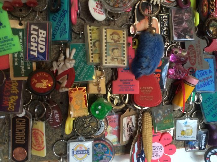 Small sampling of the key chain collection