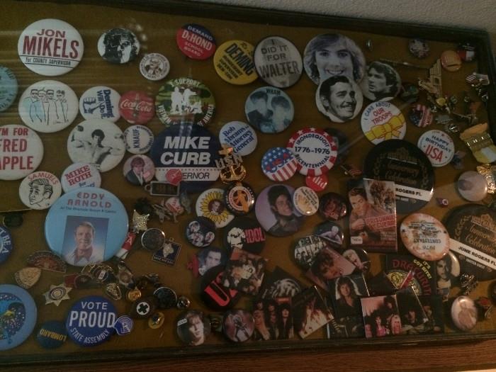 political pins and more