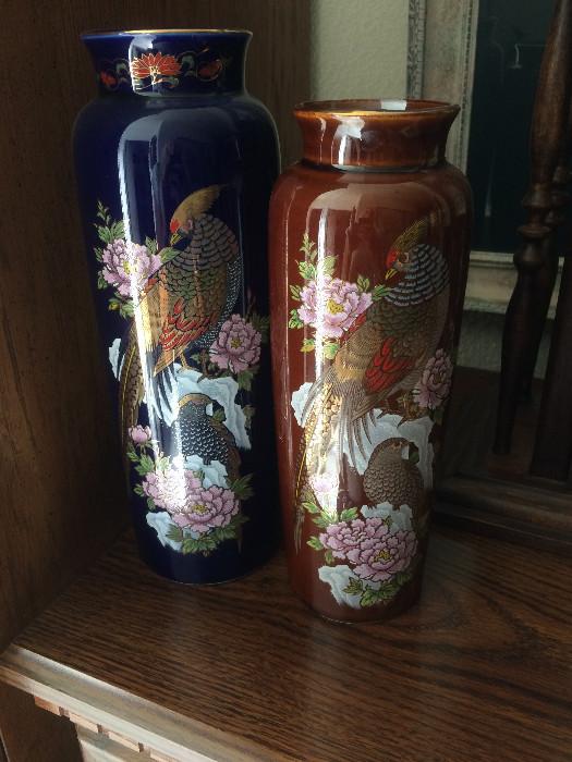 Asian-style vases