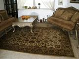 Oriental quality hand knotted rug - 97"x118"