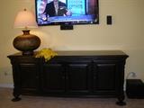Tommy Bahama Home media console, comes with replaceable door panels - 83x23x34h